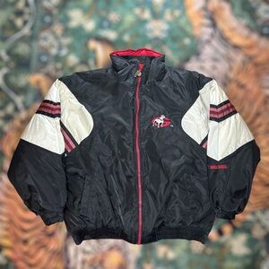 Vintage 90s Pro Player Georgia Bulldogs Jacket Puffer Coat Full Zip NCAA XL